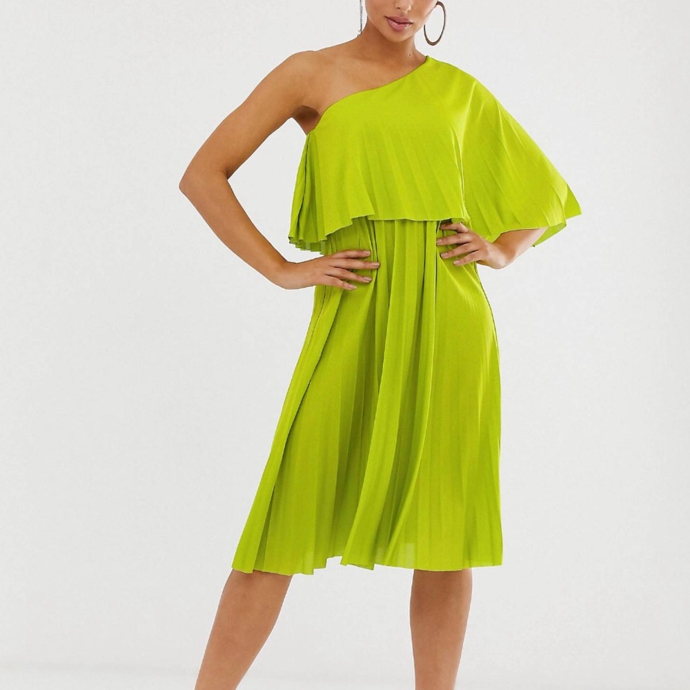 One Shoulder Midi Dress